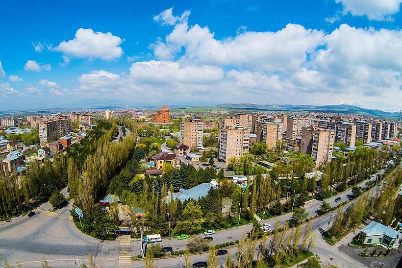 Abovyan town general view