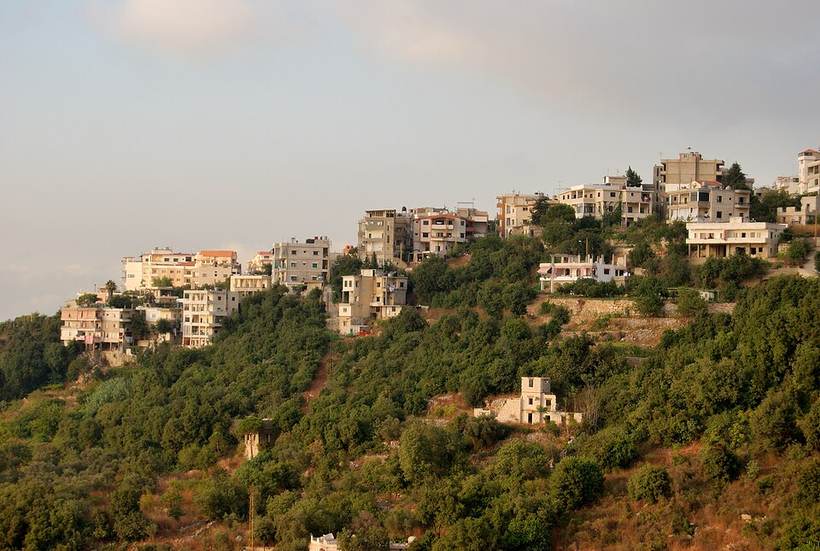 Aley Lebanon Houses and hillside