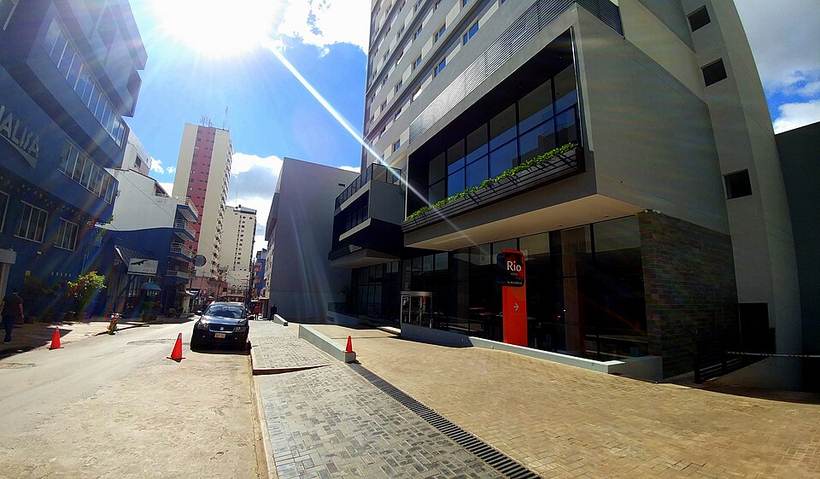 Boqueron street in downtown Ciudad del Este