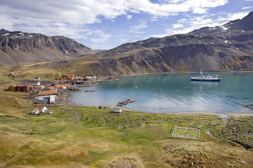 Grytviken Harbour, Island of South Georgia, United Kingdom