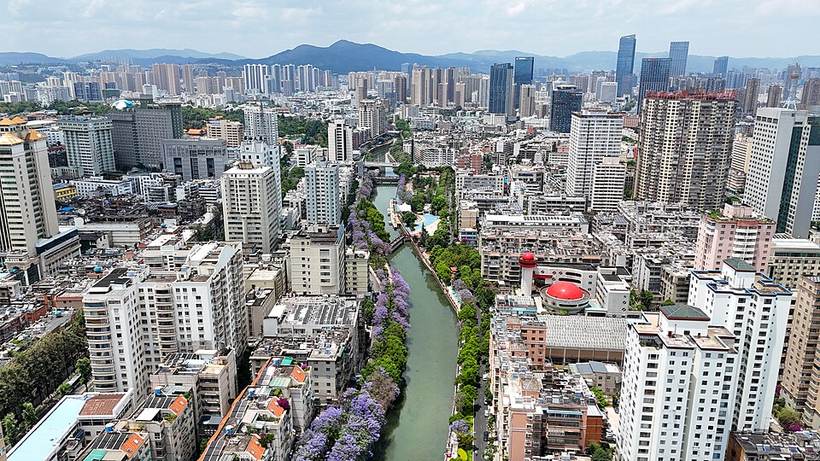 五华区与盘龙区天际线 - 航拍 - 2025-05-16 03