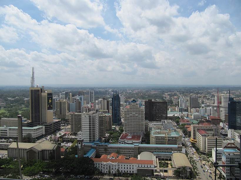 Nairobi, view from KICC