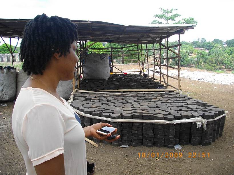 Inspecting waste to wealth project in Port loko