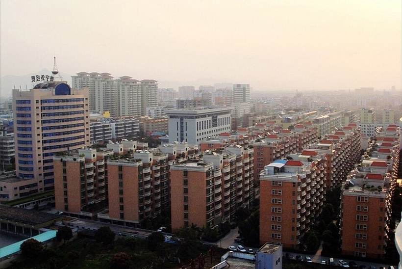 Skyline of Urban of Puning in Jan 2011