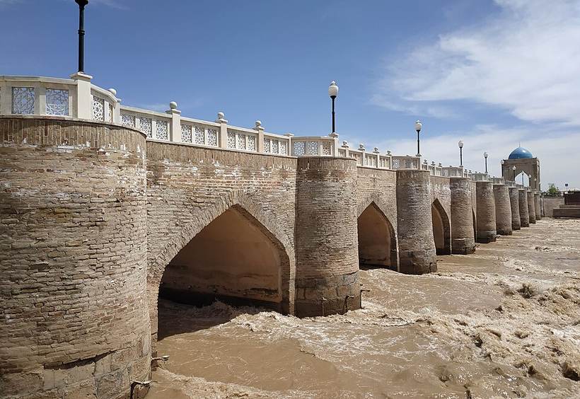Ancient bridge in Qarshi (Uzbekistan)