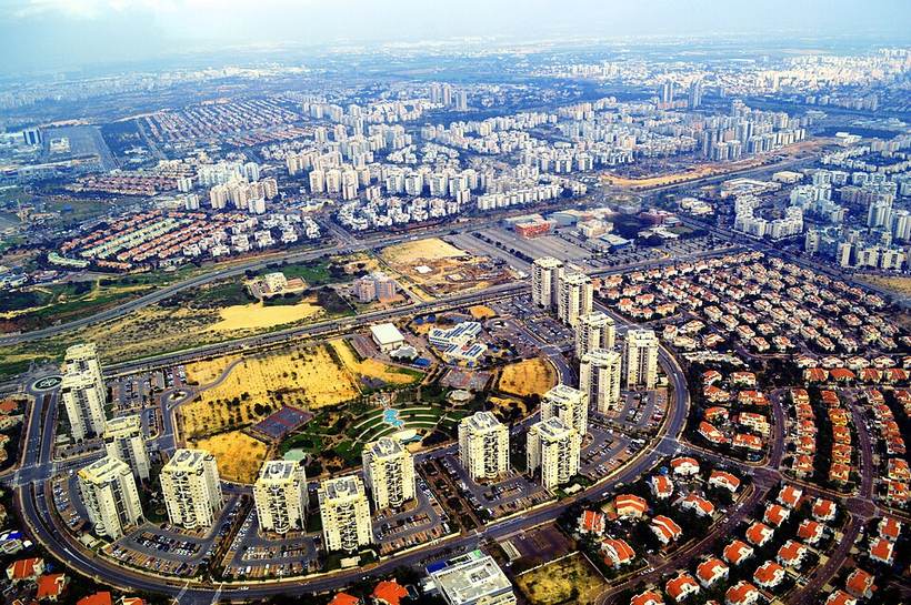 Rishon LeZion West Aerial View