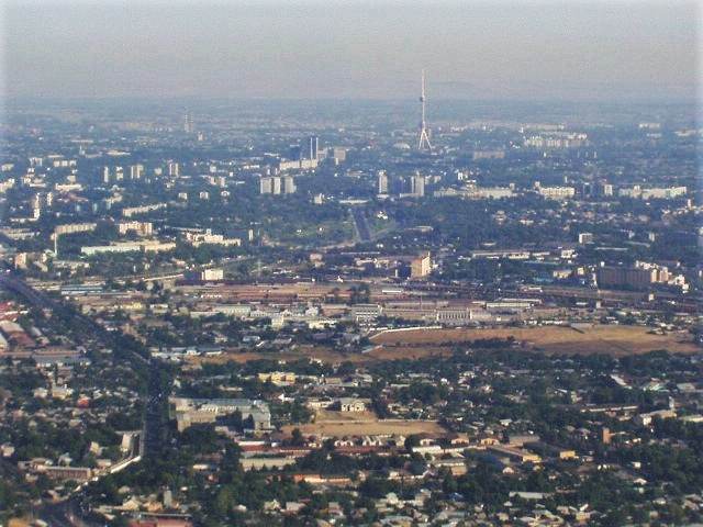 Aerial view of Tashkent, Uzbekistan