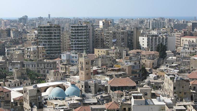 The skyline of Tripoli, Lebanon