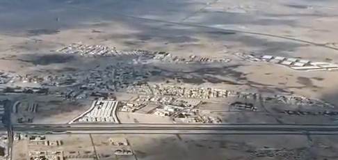 Aerial view of Umm Salal municipality in Qatar