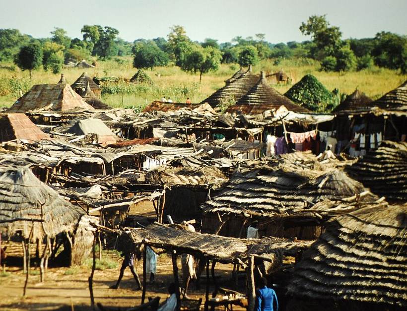Huts outside Wau,Sudan